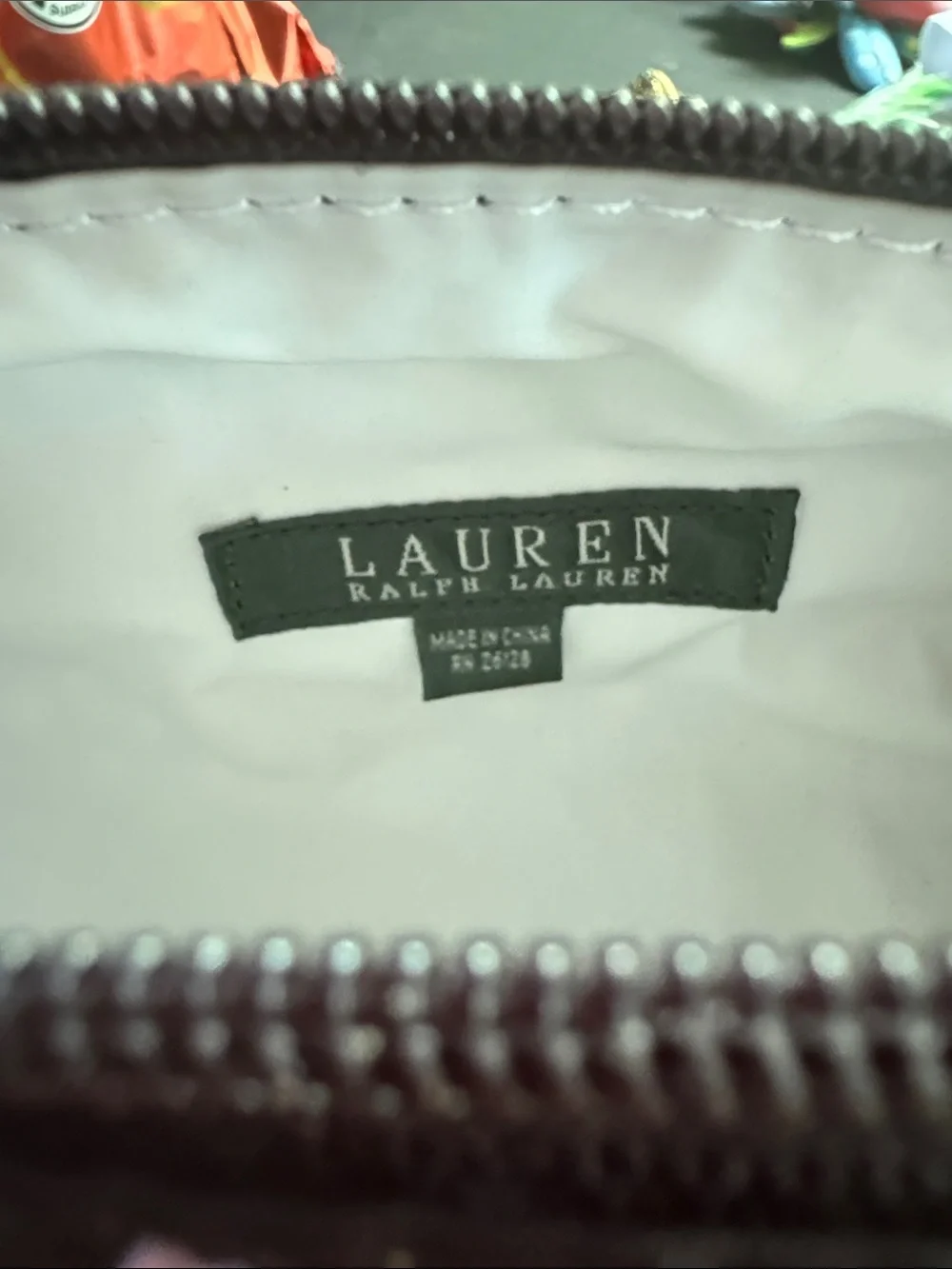 Ralph Lauren Polka Dot Cosmetic Pouch - Black and White